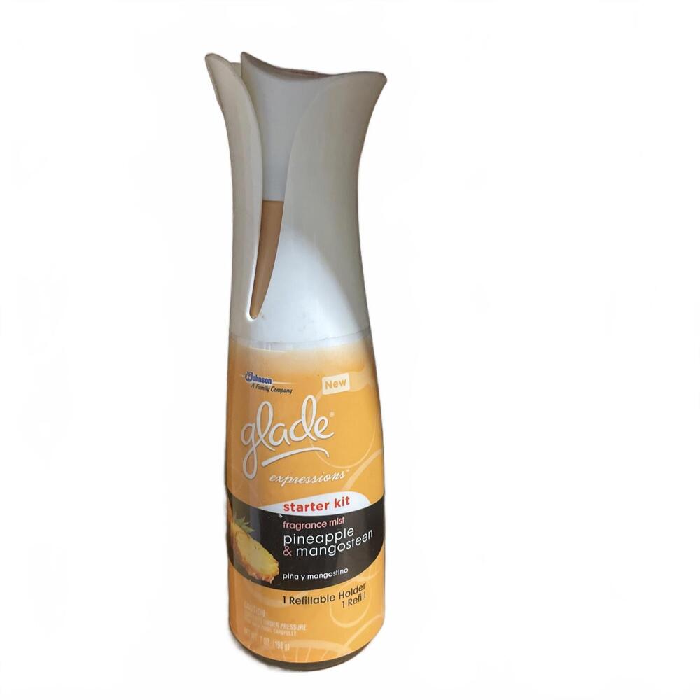 Glade Expressions Fragrance Mist Starter, Pineapple and Mangosteen, 7 Ounce